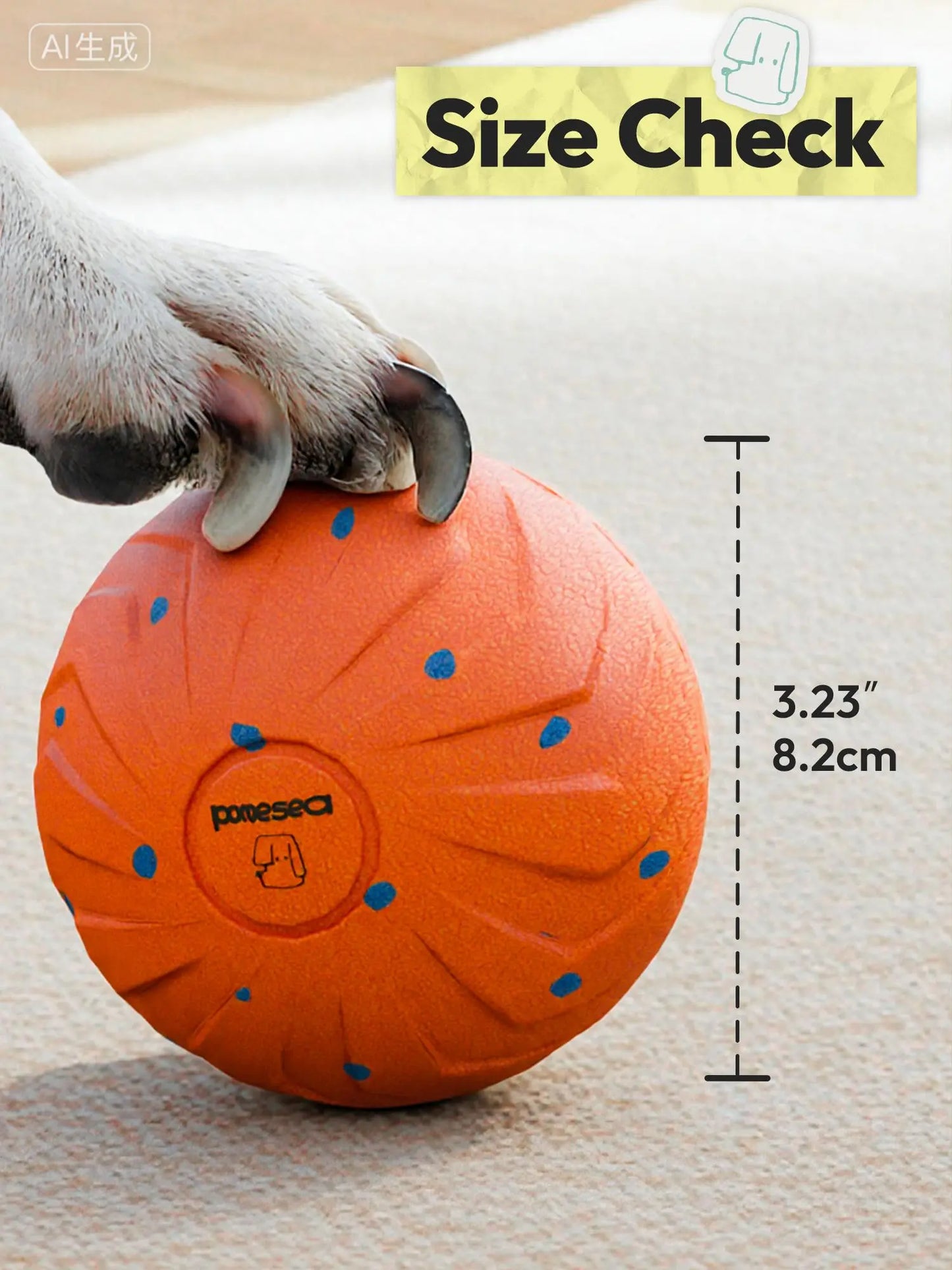 Smart Interactive Dog Toy Ball: Automatically Moves, Bounces and Spins to Keep Your Dog Active and Entertained. Durable E‑TPU Material, IPX7 Waterproof, 3 Fun Modes for Endless Indoor and Outdoor Play.