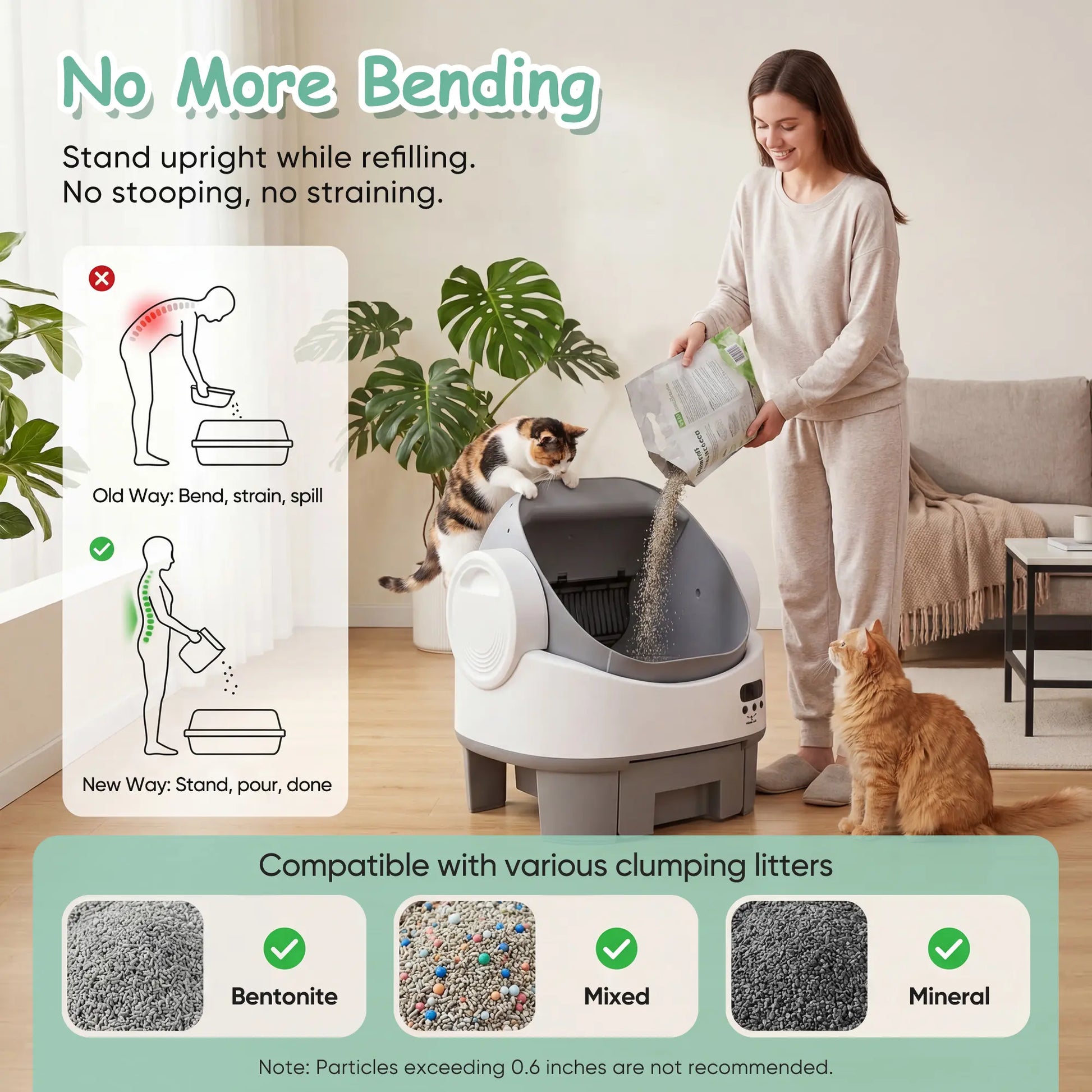 Warcat Next-Gen Automatic Open-Top Cat Litter Box Simplified Self-Cleaning Litter Box with Reliable Safety Sensors App-Free Design for Easy Use #Aprilstockup#Tiktokshopstockup#Tiktokshopmothersday#Summervibes#Petlovers