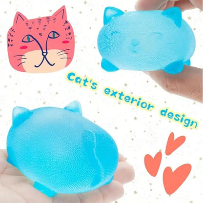 Maltose Cool Cat Sensory Squeeze Toy, Stress Relief Toy, Gift Box Filler, Birthday Present, Classroom Prize, Christmas Stocking Stuffer