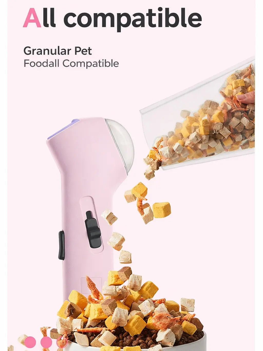 Portable Interactive Pet Treat Launcher - Handheld Press-To-Launch Snack Shooter Toy for Dogs & Adult Cats, Fun Training, Enrichment Playtime, Cat Snack Accessory,Summervibes