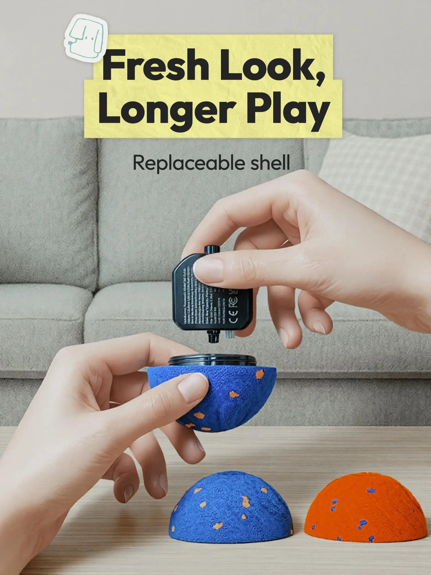 Smart Interactive Dog Toy Ball: Automatically Moves, Bounces and Spins to Keep Your Dog Active and Entertained. Durable E‑TPU Material, IPX7 Waterproof, 3 Fun Modes for Endless Indoor and Outdoor Play.