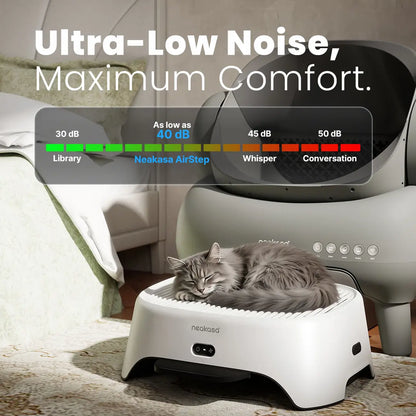 Neakasa Airstep Pet Air Purifier with Three Modes for Odor, Dust, and Pet Hair Control, Compatible with M1 Plus, M1 Lite, and Most Automatic and Traditional Litter Boxes