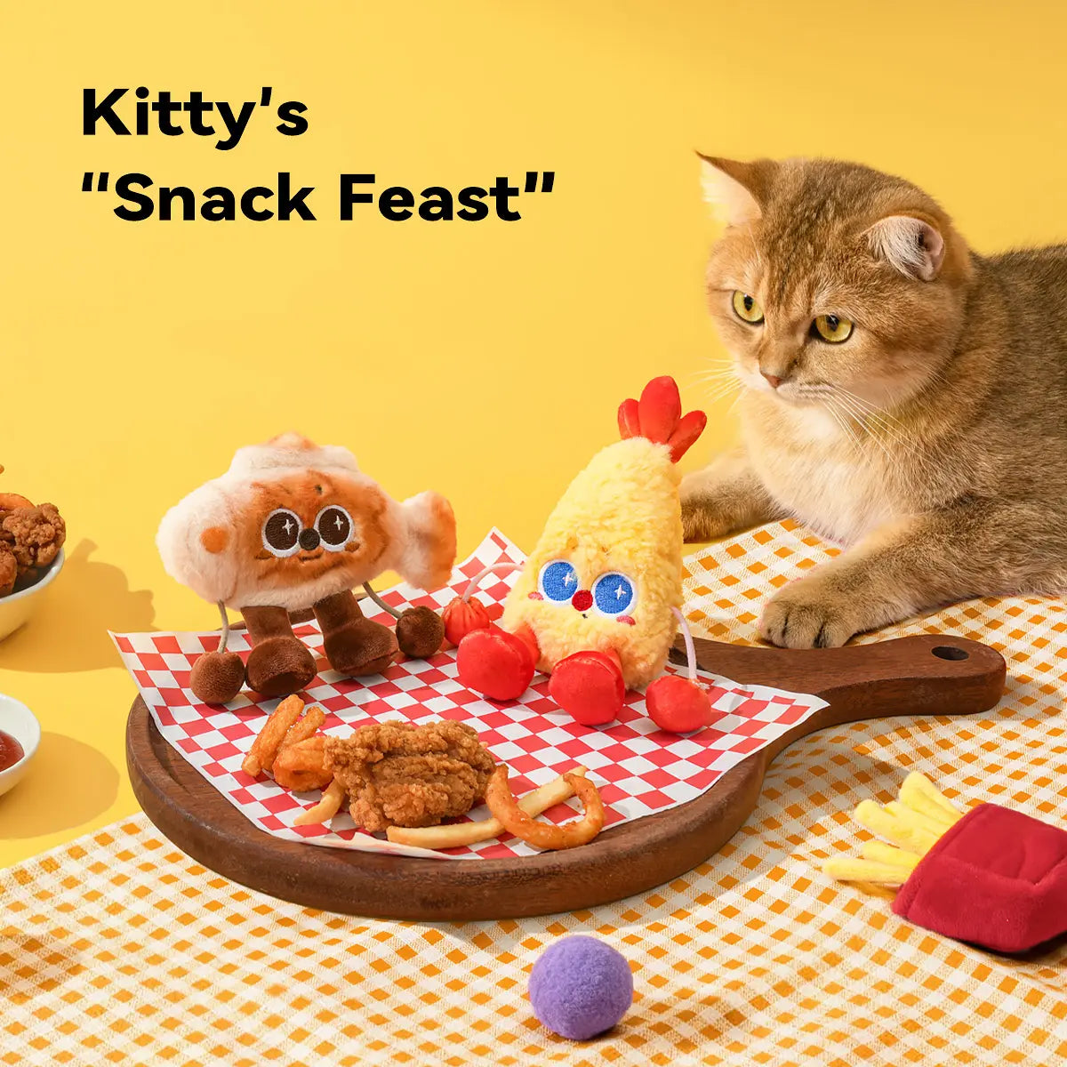Petgravity Jumpyshrimp Taiyaki Interactive Electric Cat Toys Set, 2 Pack Automatic Jumping Moving Cat Toys with Built-In Motor, Fun Exercise Play Toys for Indoor Cats Kitten, Summervibes, Petlovers,Summervibes