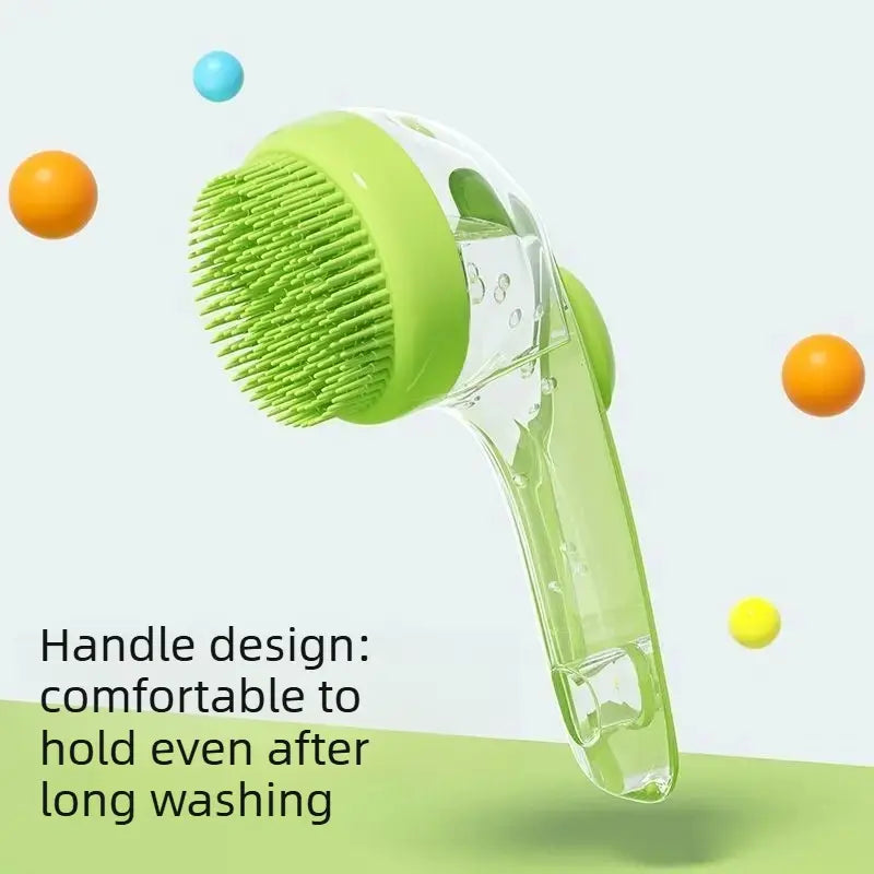 Silicone Bath Brush Set for Dogs and Cats – Dual-Function Bathing, Massage, and Scrubbing Tool