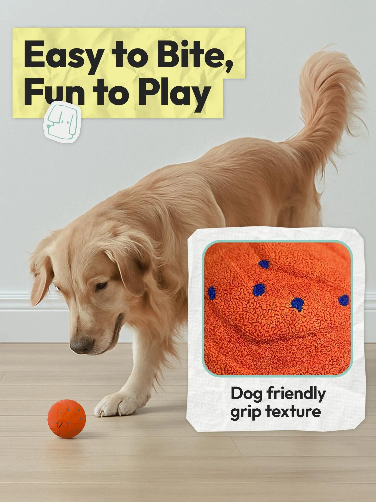Smart Interactive Dog Toy Ball: Automatically Moves, Bounces and Spins to Keep Your Dog Active and Entertained. Durable E‑TPU Material, IPX7 Waterproof, 3 Fun Modes for Endless Indoor and Outdoor Play.