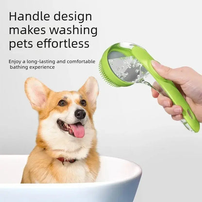 Silicone Bath Brush Set for Dogs and Cats – Dual-Function Bathing, Massage, and Scrubbing Tool